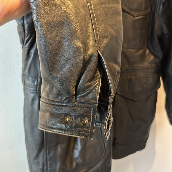 Vintage Distressed Leather Jacket - Picture 3 of 6